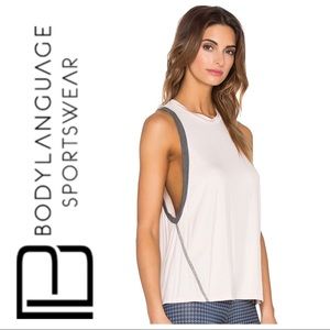 Body Language Mia rose light pink muscle tank